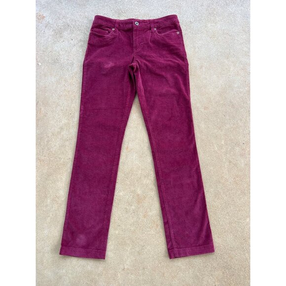 Tommy Hilfiger Other - Tommy Hilfiger Womens Burgundy Corduroy Pants Size 2 Straight Leg Q3